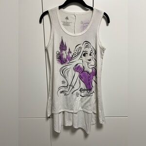 Disney Rapunzel White and Purple Tank Top